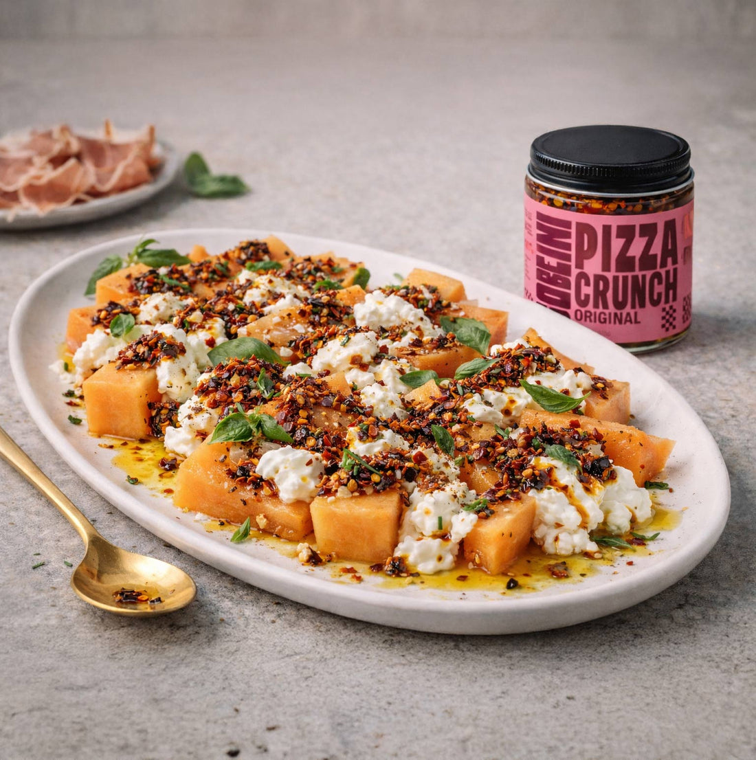 Cantaloupe, Burrata & Original Pizza Crunch